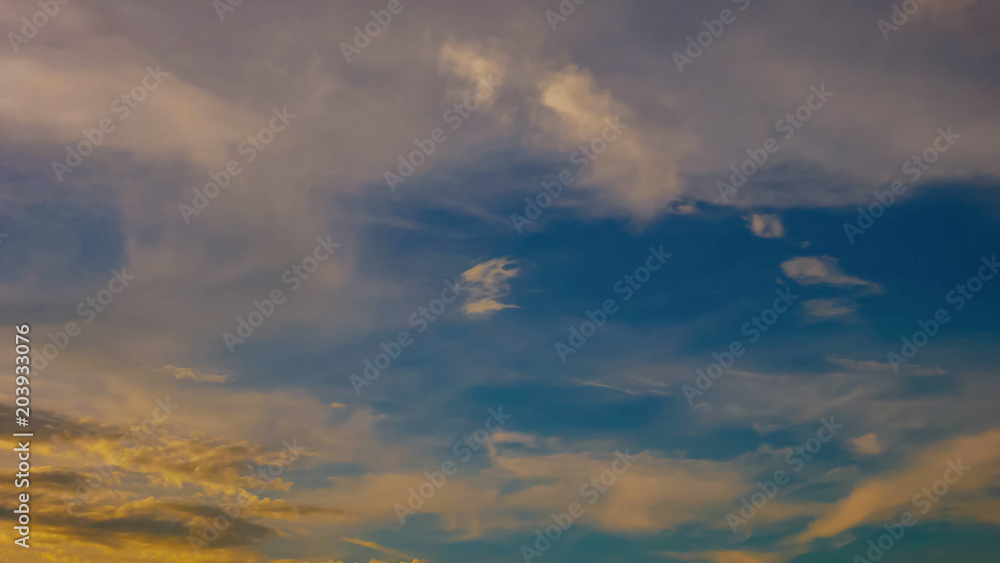 Blue sky and clouds Beauty of nature Blue sky and clouds Beauty of nature
