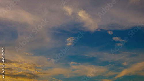 Blue sky and clouds Beauty of nature