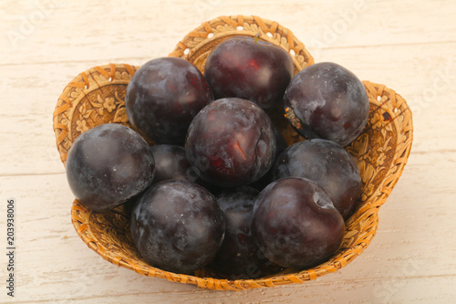 Wallpaper Mural Ripe fresh plums Torontodigital.ca