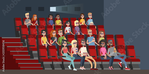 Cinema building interior.