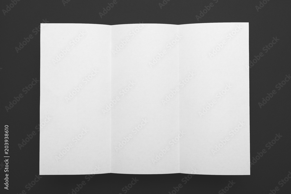 Blank brochure mockup, DL paper trifold flyer. Blank brochure mockup, DL paper trifold flyer.