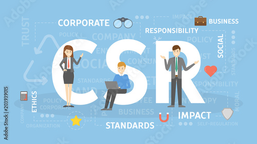 CSR concept illustration.