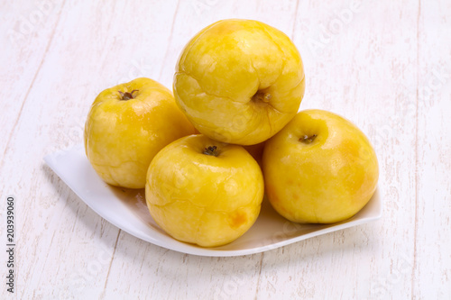 Pickled yellow apple