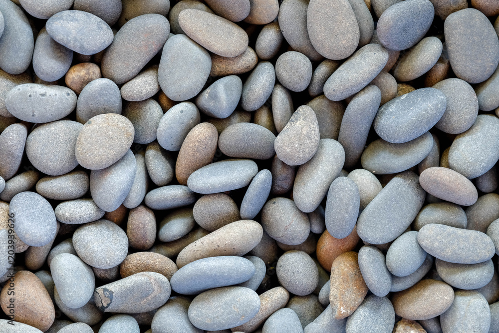 Abstract background texture, Colorful sea stones, top view Abstract background texture, Colorful sea stones, top view