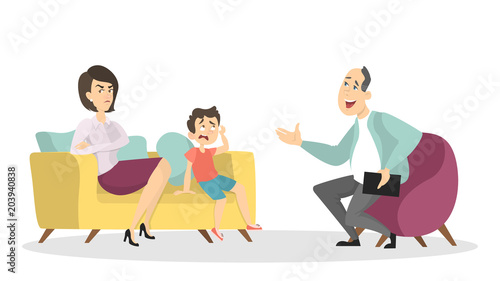 Psychologists with patients.