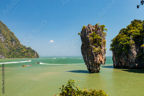 Tapu Island (AKA James Bond Island) in the phang nga bay area of Thailand