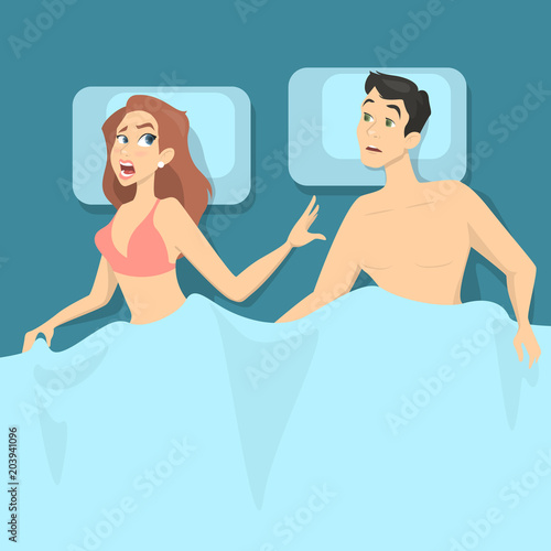 Sexual problems in bed.