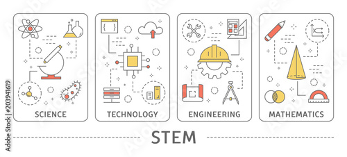 STEM concept illustration. photo