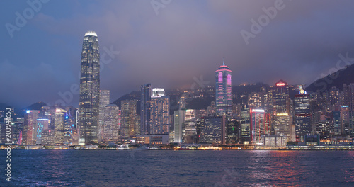 Photography Hong Kong landmark at night