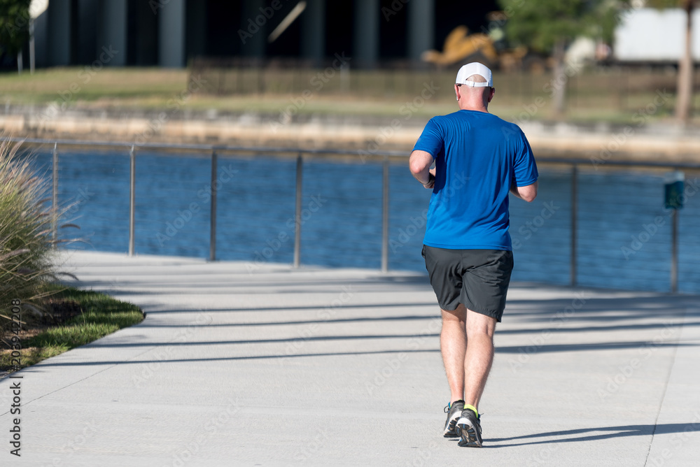 Back of Man Running Back of Man Running