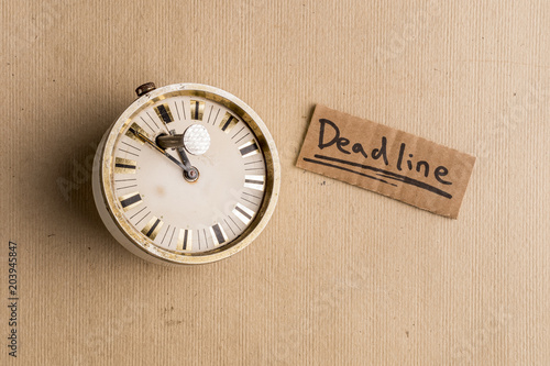 фотографія Postponement of the deadline due procrastination