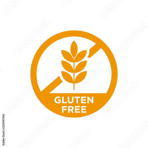 Gluten free icon. Vector illustration.