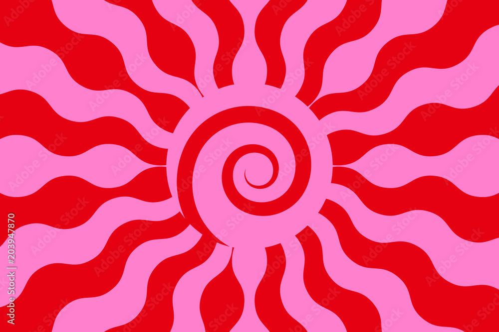 背景素材壁紙 太陽 お日様 日光 アイコン 光 真夏 落書き イメージ シュール デザイン 模樣 アート Stock Vector Adobe Stock