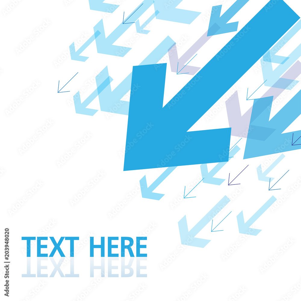 Blue arrow vector pattern background. Vector illustration. Blue arrow vector pattern background. Vector illustration.