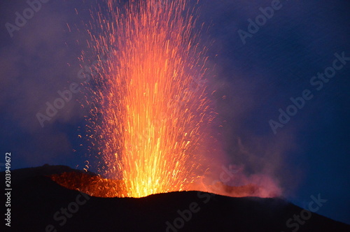 Eruption volcanique