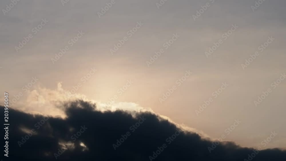 黒い雲と太陽の光 黒い雲と太陽の光