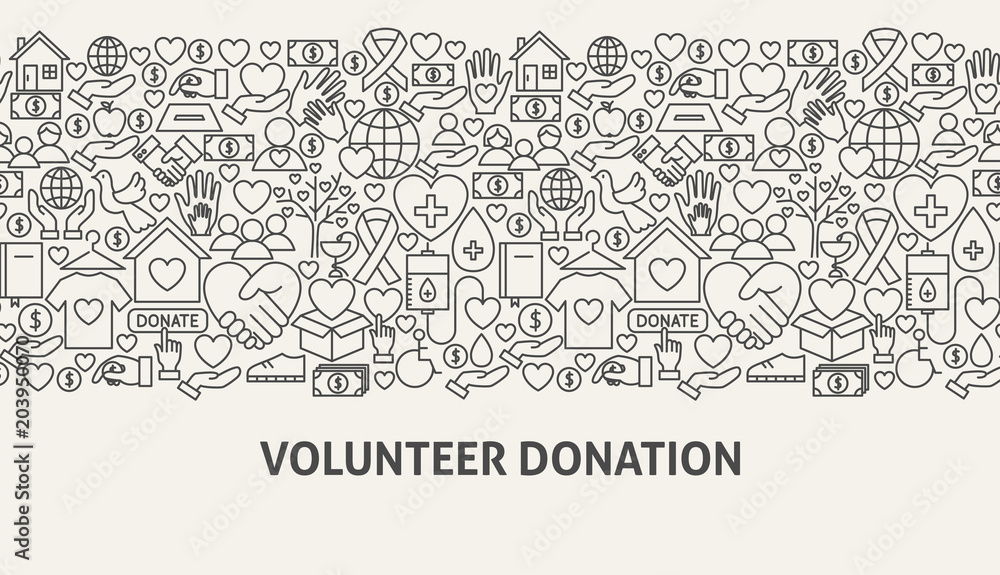 Volunteer Donation Banner Concept