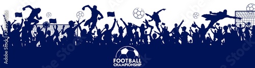 Football Championship Cup soccer sports background for 2018