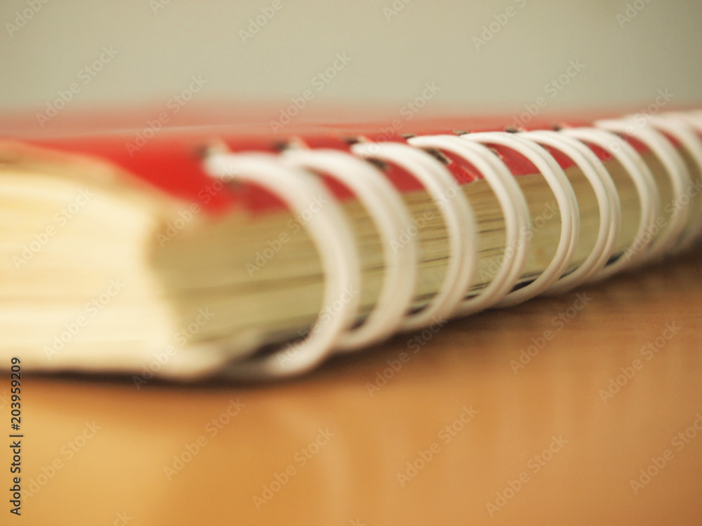 close up of a blank white book