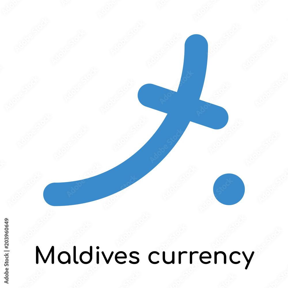 Obraz premium Maldives currency icon isolated on white background