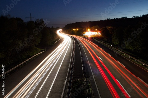 Lighttrail Autobahn