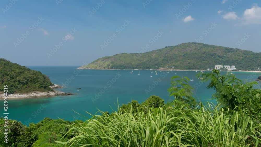 Summer season of Beautiful tropical island and scenery view in phuket island Summer season of Beautiful tropical island and scenery view in phuket island