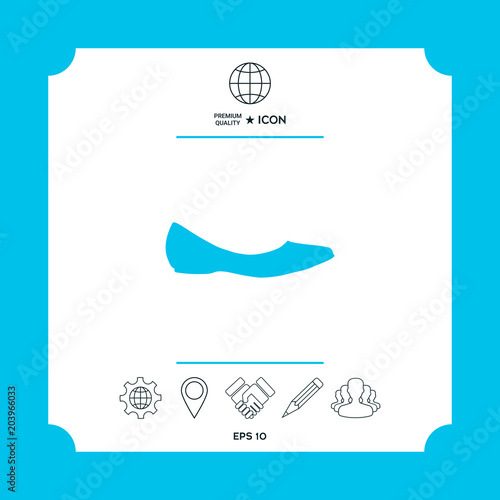 Ballerina flats - women shoe, the silhouette
