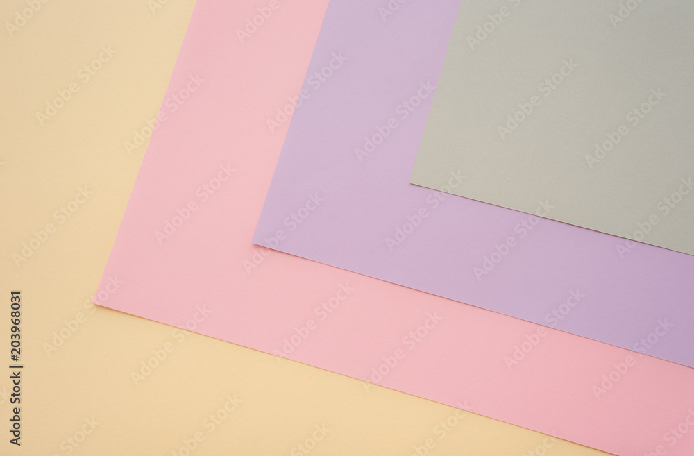 Hojas de diferentes colores pastel para fondo Stock Photo | Adobe Stock