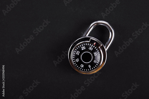 Obraz na płótnie combination lock close up