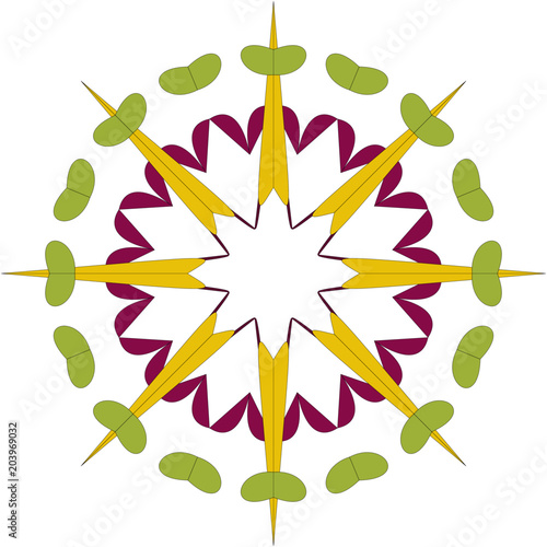 Farbenfrohes Mandala