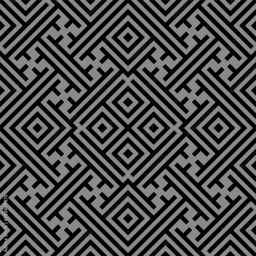 Antique seamless background Square Check Cross Tracery Spiral Frame Antique seamless background Square Check Cross Tracery Spiral Frame