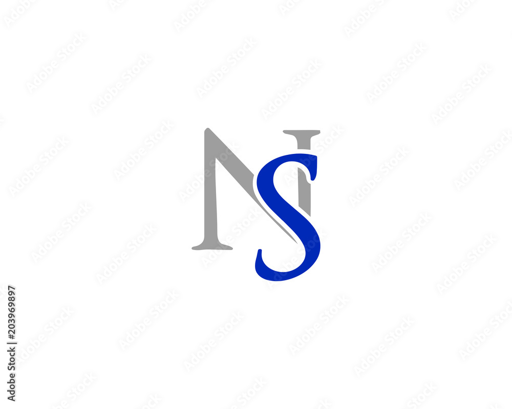 ns letter logo ns letter logo