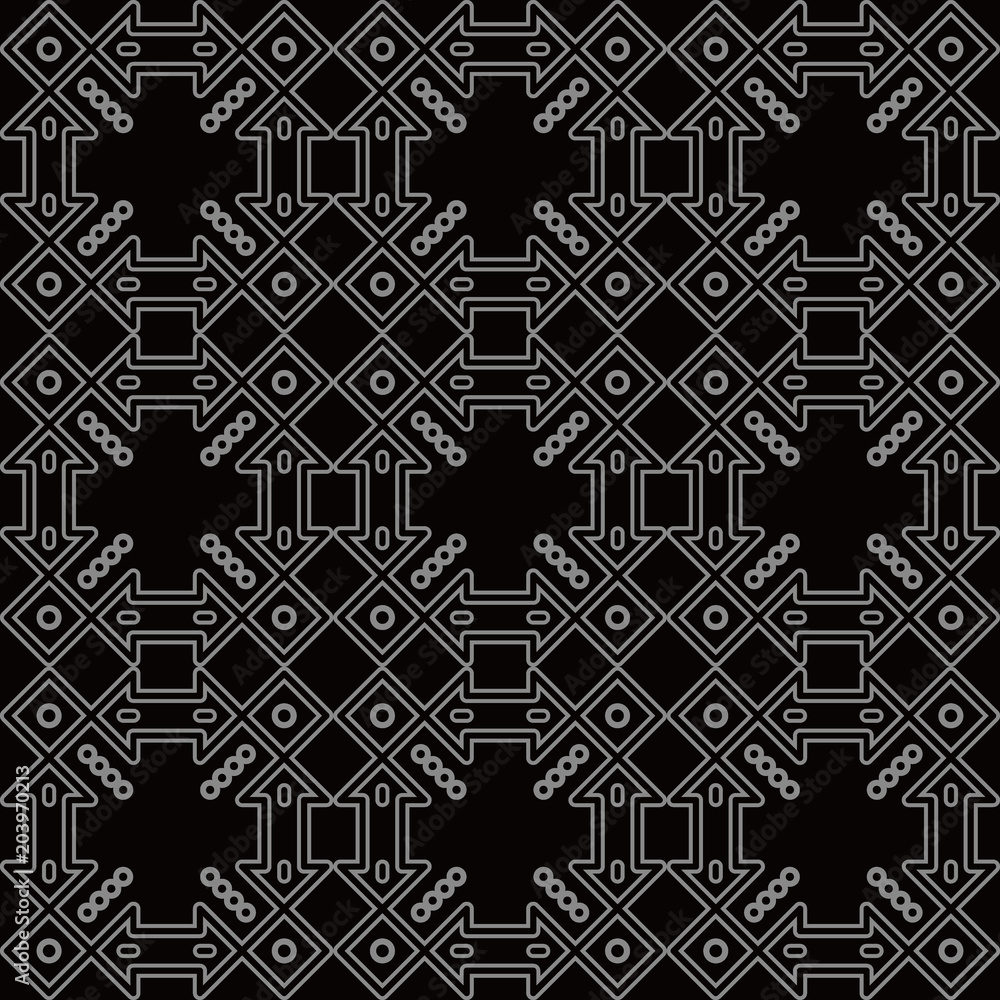 Antique seamless background Check Square Cross Frame Dot Line Antique seamless background Check Square Cross Frame Dot Line