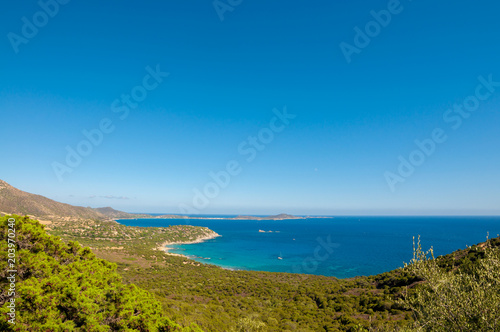 Landscape of coast of Sardinia - Villasimius © replica73