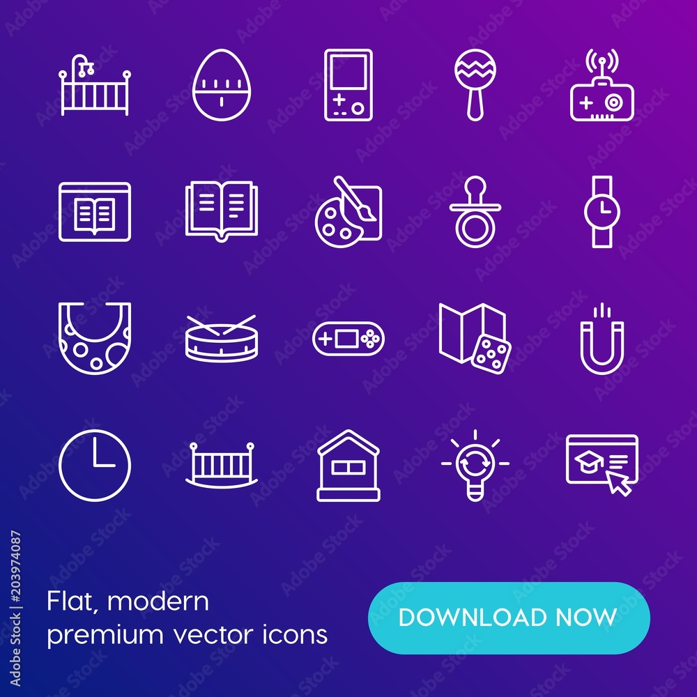 Modern Simple Set of time, education, kids and toys Vector outline Icons. Contains such Icons as technology, estate, magnet, physics and more on gradient background. Fully Editable. Pixel Perfect. Modern Simple Set of time, education, kids and toys Vector outline Icons. Contains such Icons as technology, estate, magnet, physics and more on gradient background. Fully Editable. Pixel Perfect.