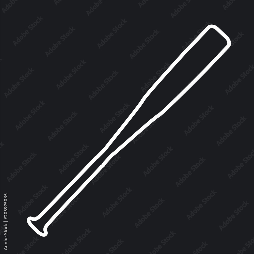 Vector illustration baseball bats icon Vector illustration baseball bats icon