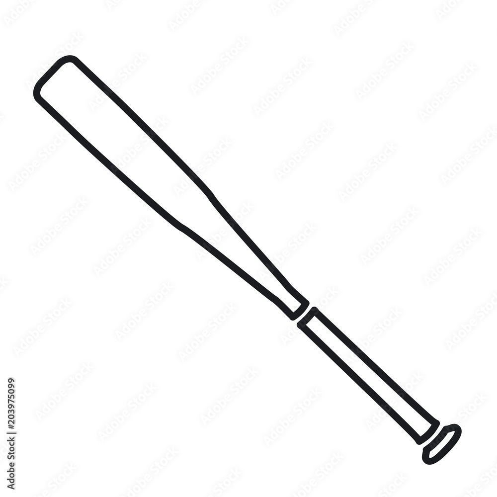 Vector illustration baseball bats icon Vector illustration baseball bats icon