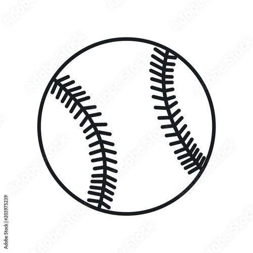 Vector illustration baseball icon