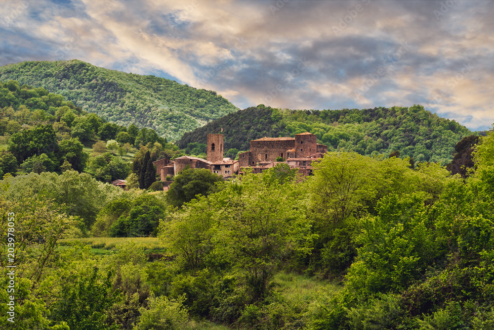 Santa Pau in the mountains near the Spanisch border.