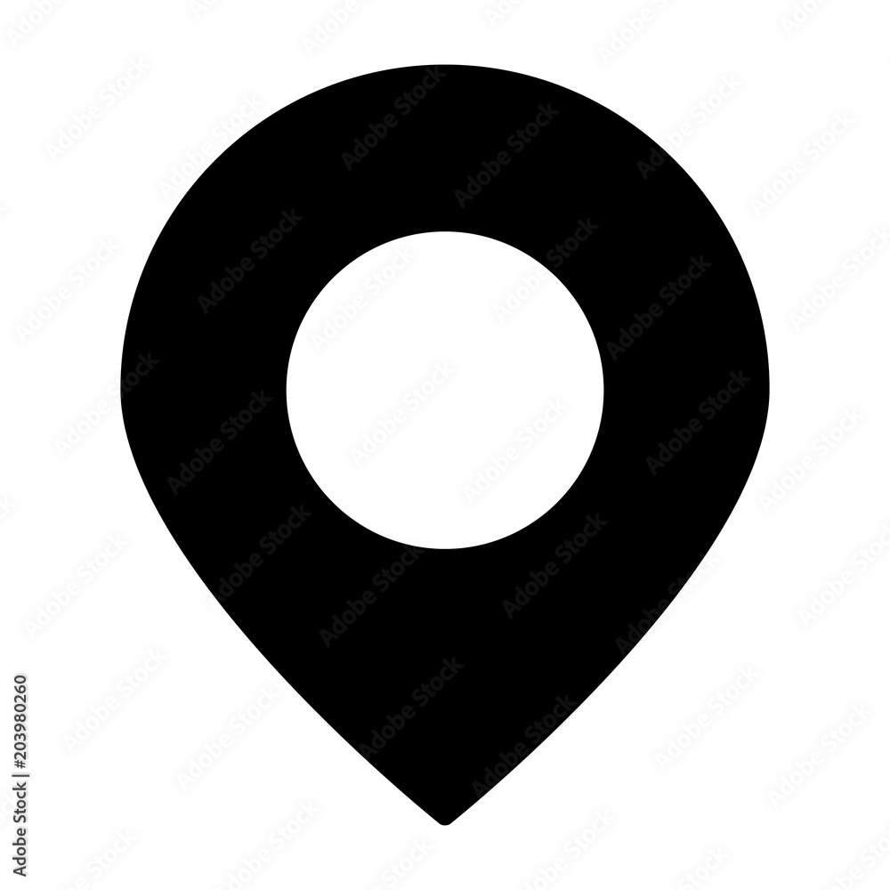 Location Pointer Icon. Vector Simple Minimal 96x96 Pictogram Location Pointer Icon. Vector Simple Minimal 96x96 Pictogram