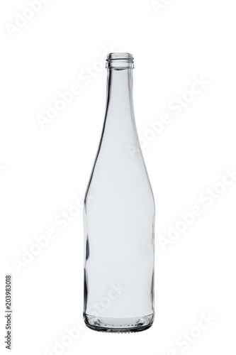 Wallpaper Mural empty glass bottle for drinks without a lid isolated on a white background Torontodigital.ca