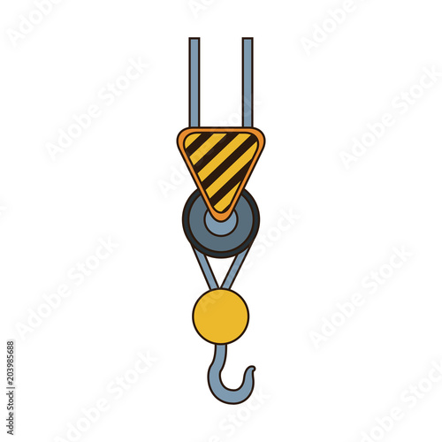 Hook crane isolated vector illustration graphic design
