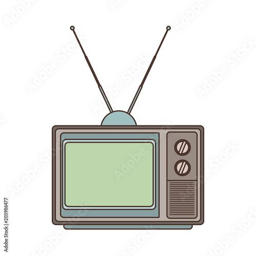 Old television symbol vector illustration graphic design
