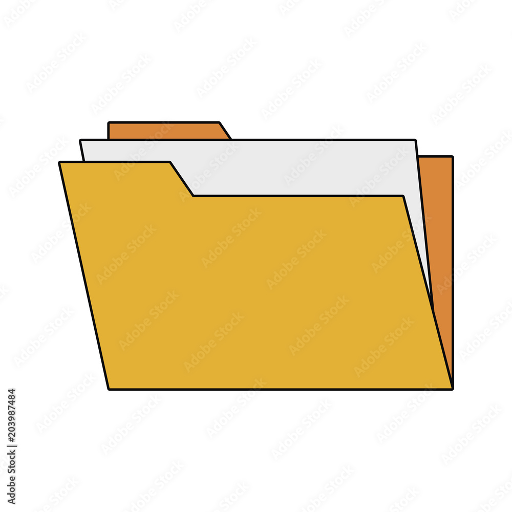 Folder with documents vector illustration graphic design Folder with documents vector illustration graphic design