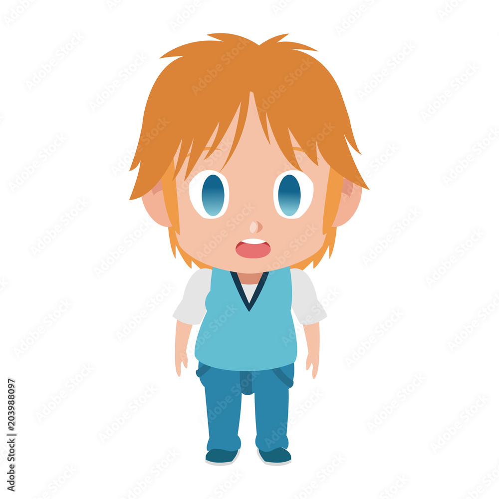 Cute manga boy children cartoon vector illustration graphic design Cute manga boy children cartoon vector illustration graphic design