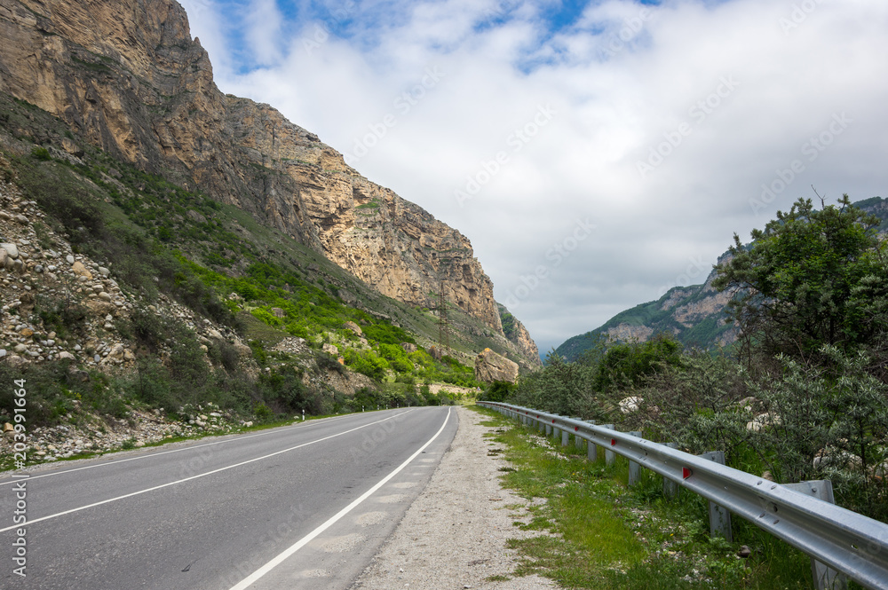 Baksan gorge in the Caucasus mountains in Russia Baksan gorge in the Caucasus mountains in Russia