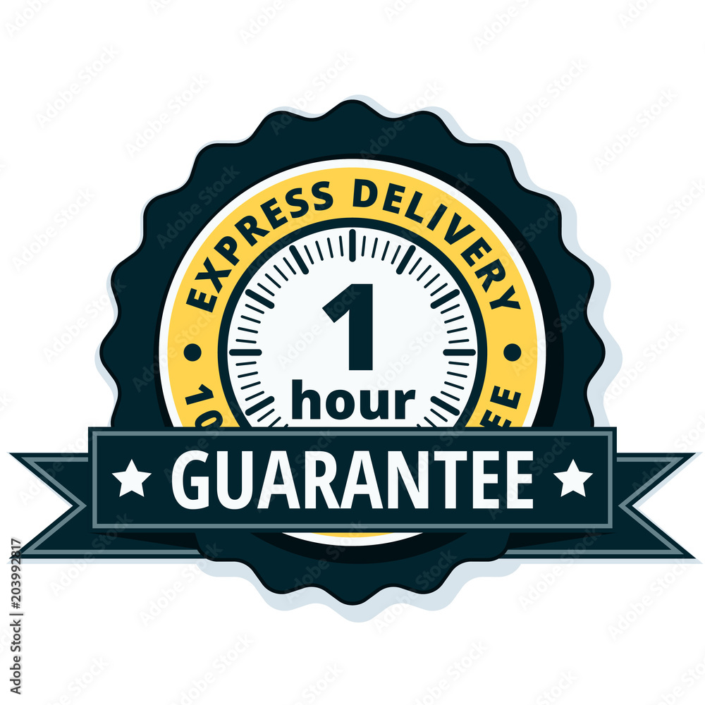 1 Hour Express Delivery illustration 1 Hour Express Delivery illustration