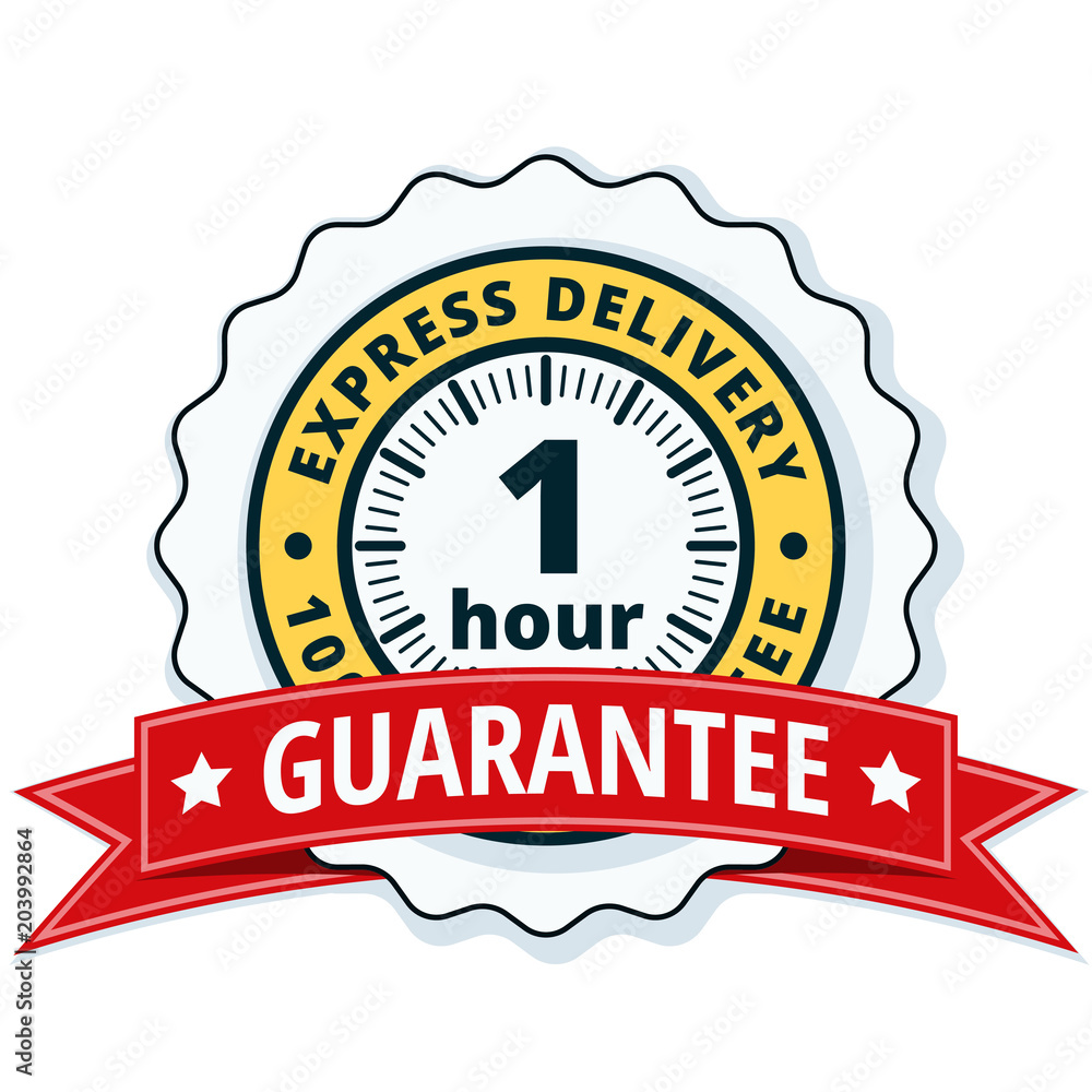 1 Hour Express Delivery illustration 1 Hour Express Delivery illustration