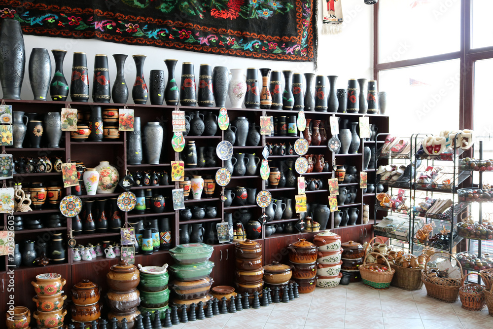 Pottery shop in Romania 