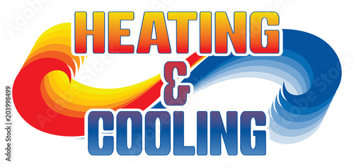Heating and Cooling Design is an illustration is an illustration that can be used for heating and air or HVAC companies. Great for logos, ads, flyers, t-shirts.